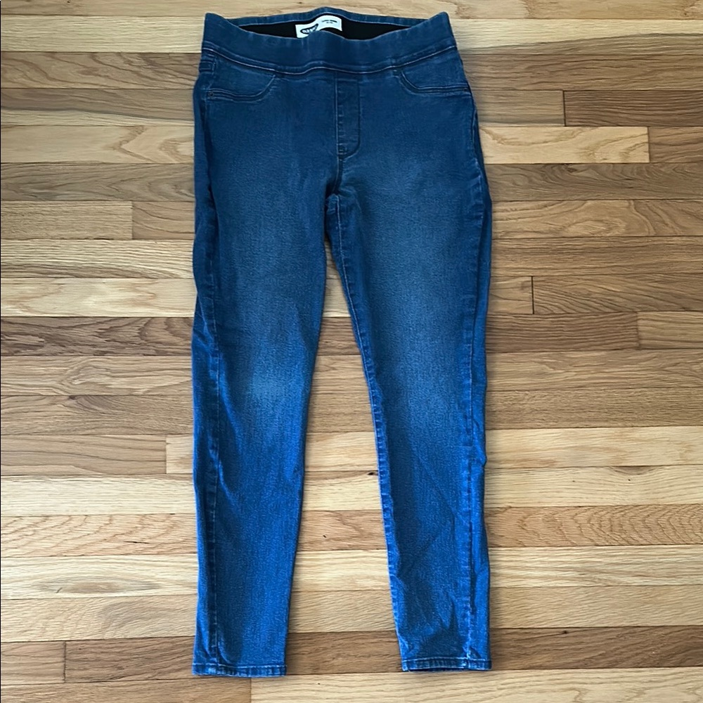 Old Navy Blue Jeggings High-Rise Stretch